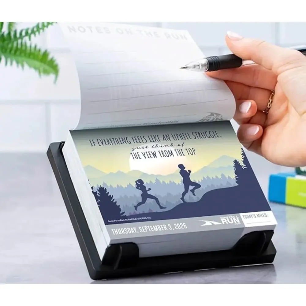 Gone for a Run 2026 Runners Daily Desk Calendar Daily Running Quotes for Runners